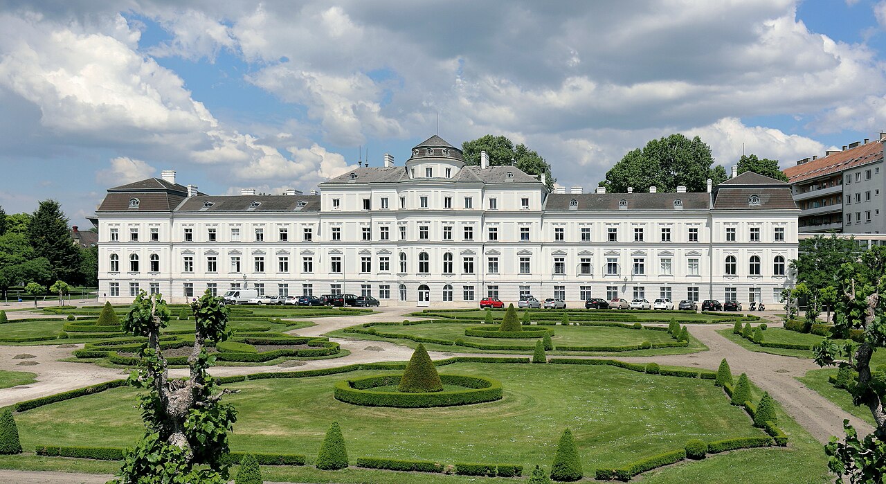 Una fotografia di palazzo Augarten