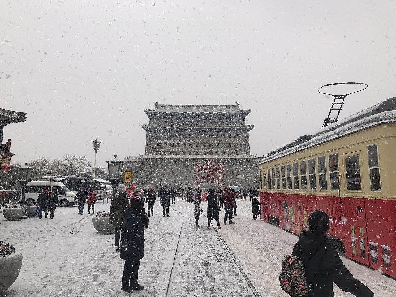 A photograph of Qianmen Street