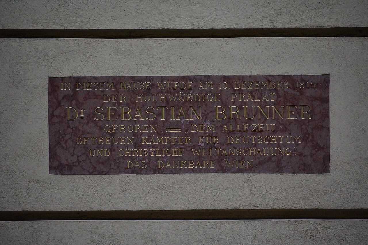 Targa commemorativa a Sebastian Brunner