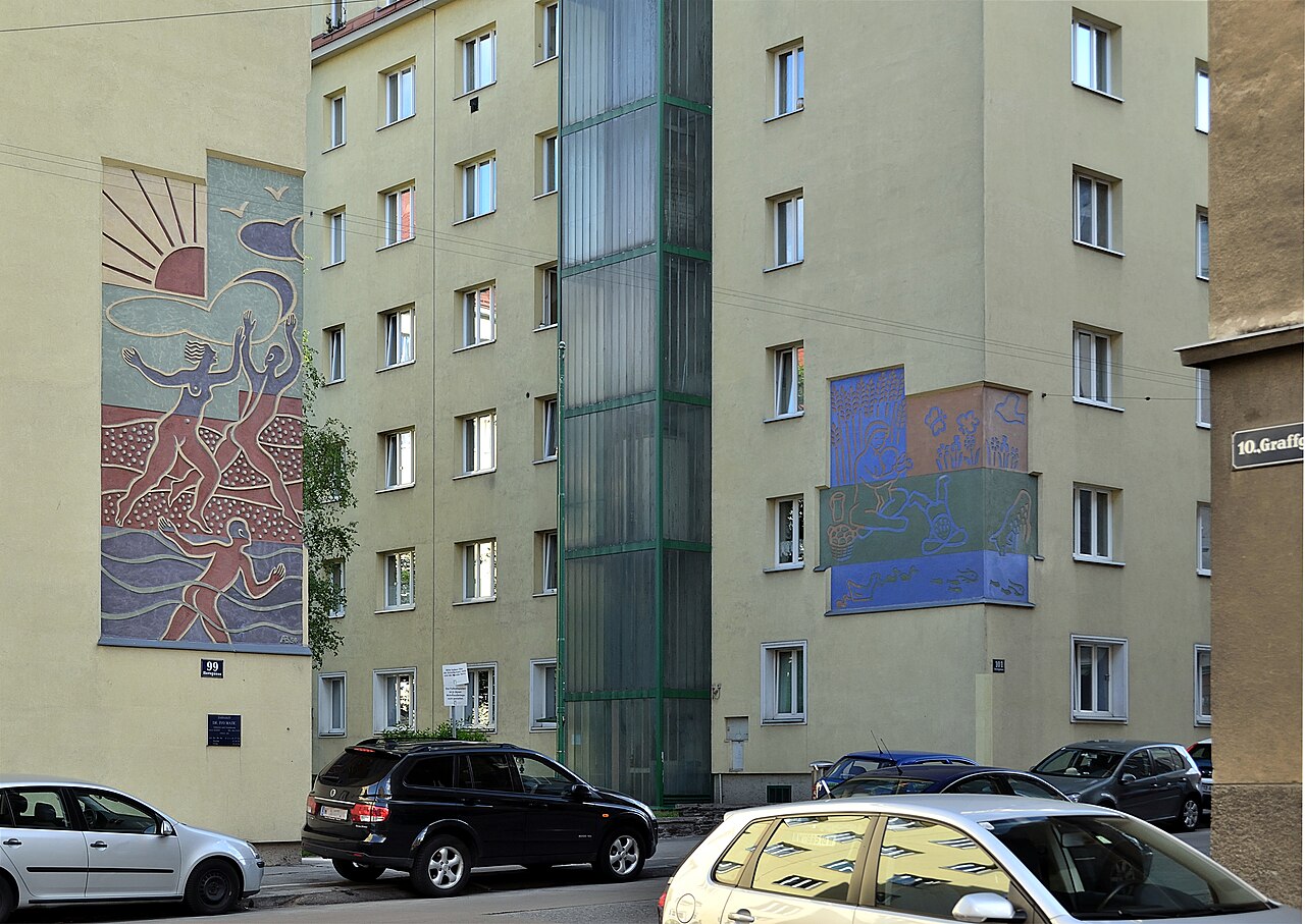 Sgraffito-Wandbilder