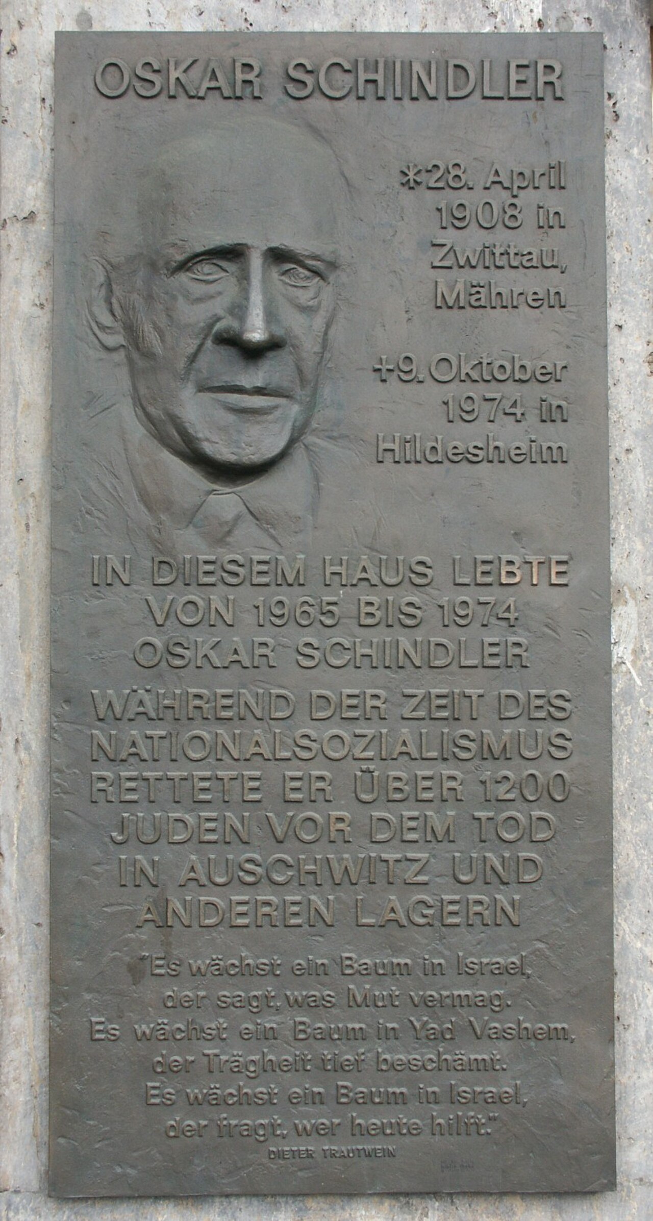 Ein Foto von Oskar Schindler