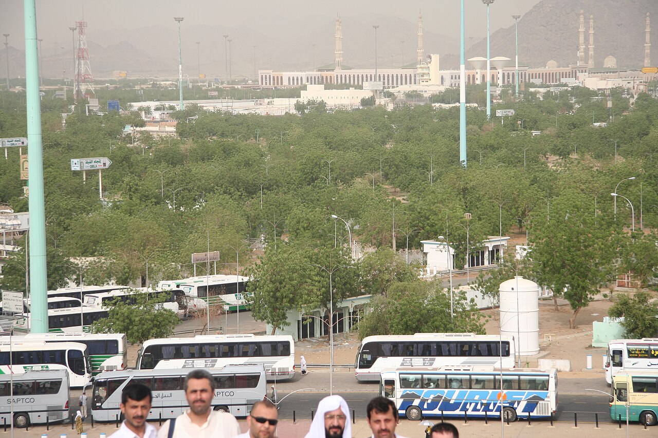 Une photographie de mont Arafat