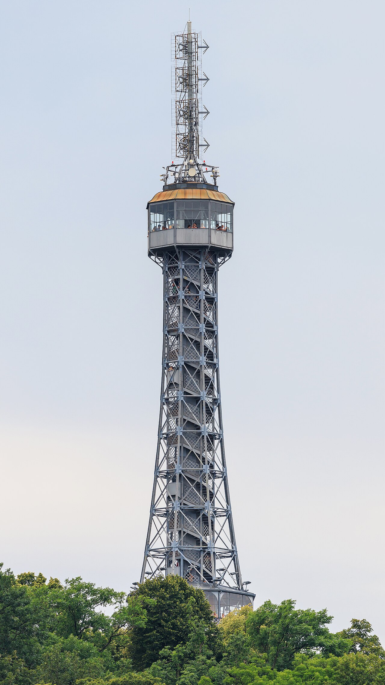 A photograph of Petřín Lookout Tower