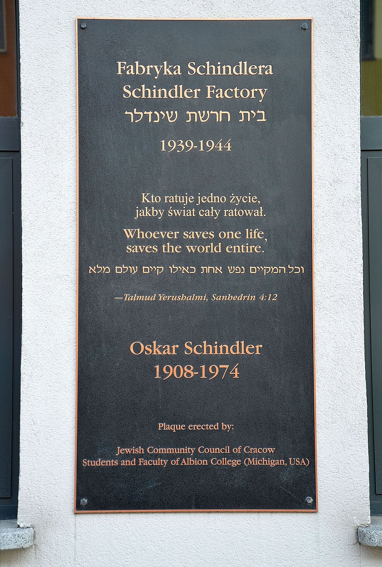 Ein Foto von Oskar Schindler