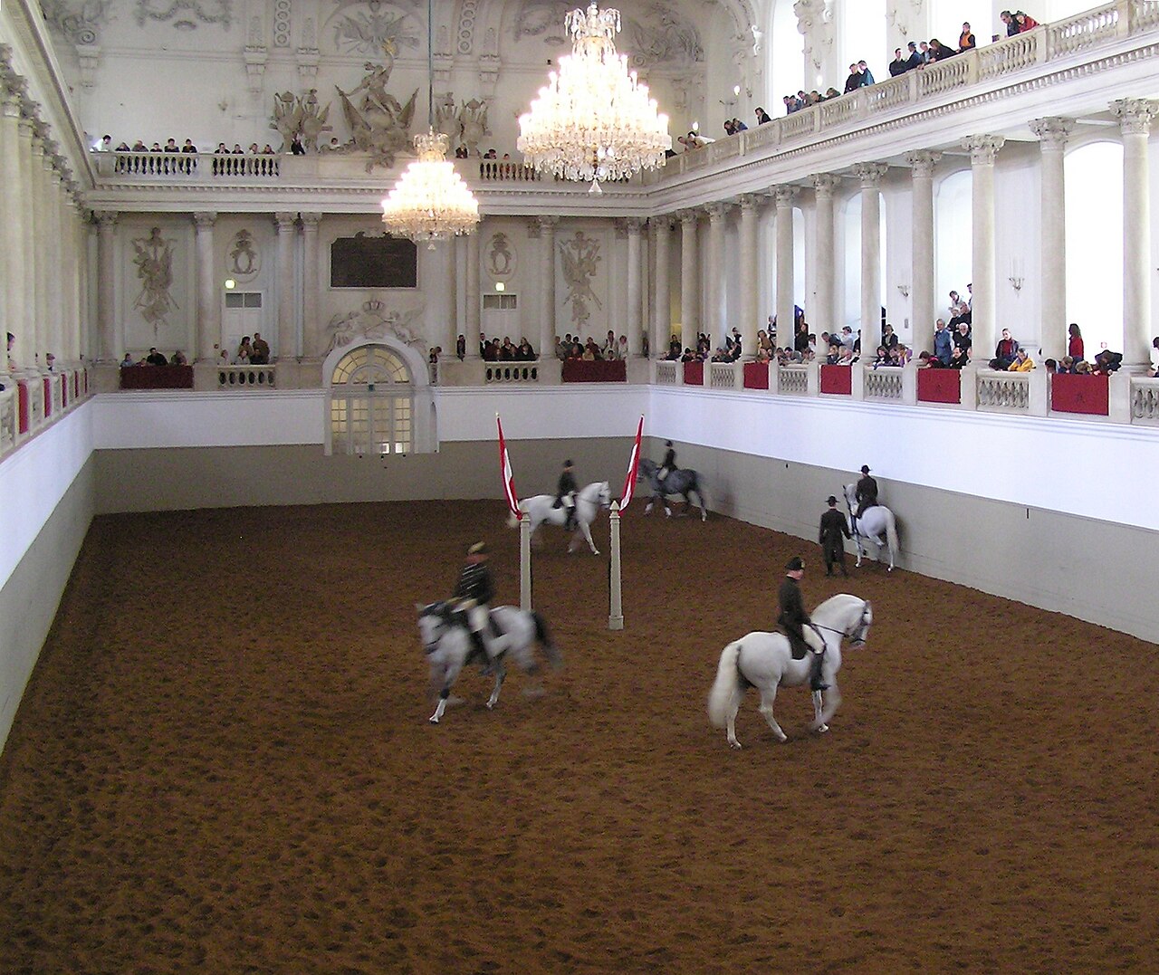 A photograph of Spanish Riding School