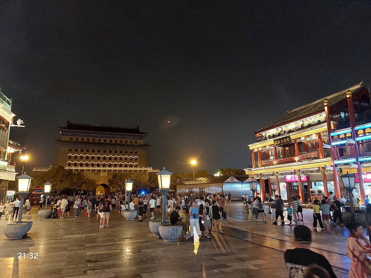 A photograph of Qianmen Street