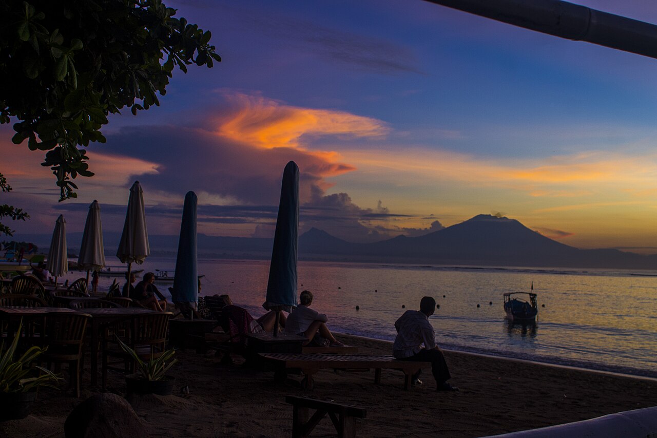 A photograph of Sanur Beach