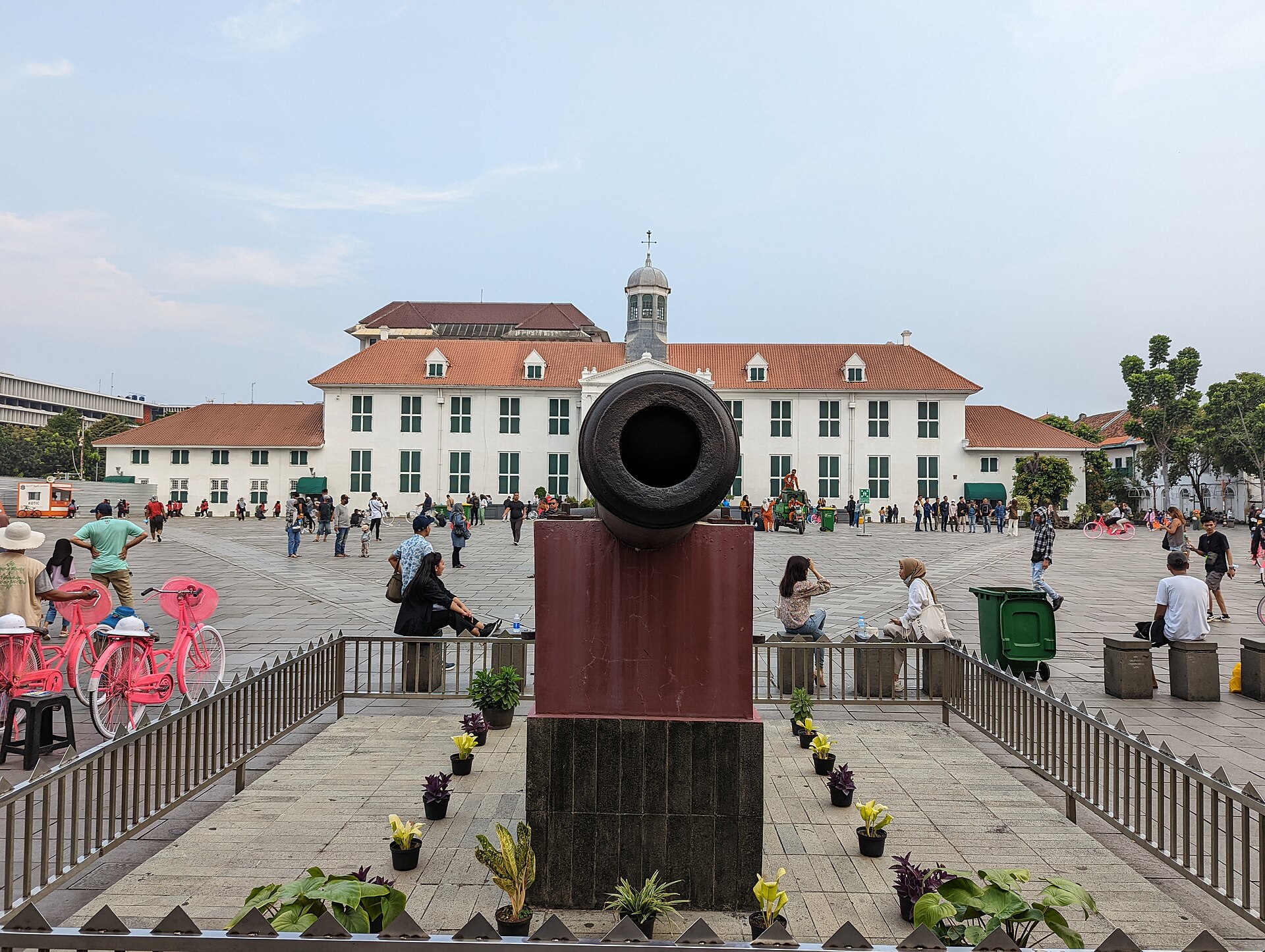 A photograph of Fatahillah Square