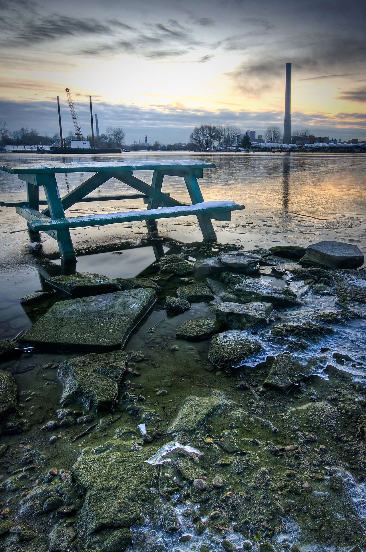 A photograph of Woodbine Beach