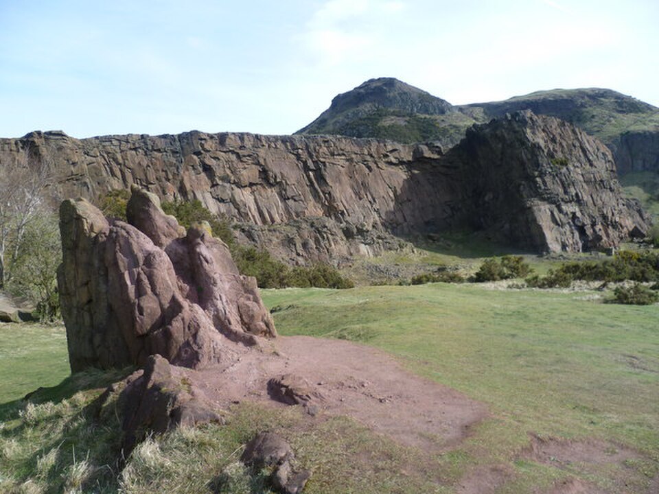 A photograph of Holyrood Park