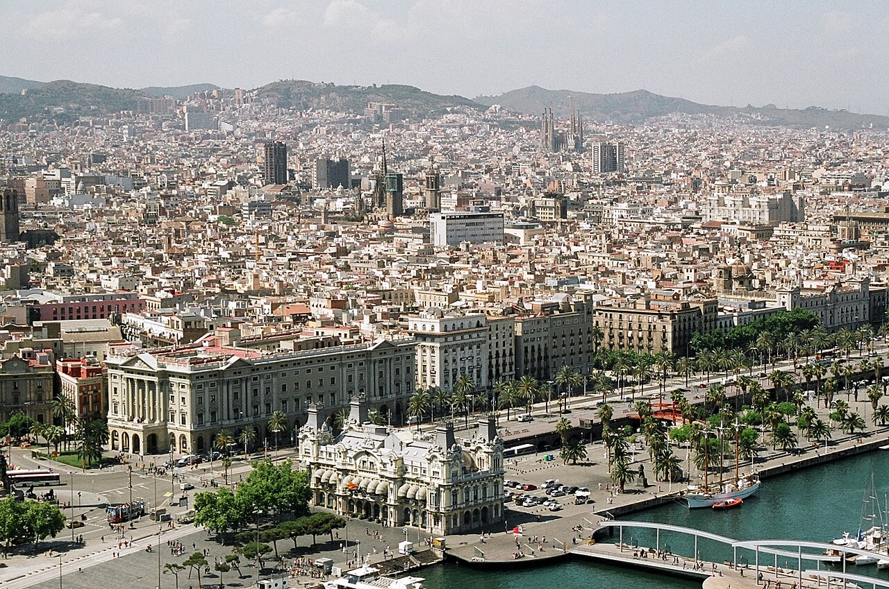 A photograph of La Rambla