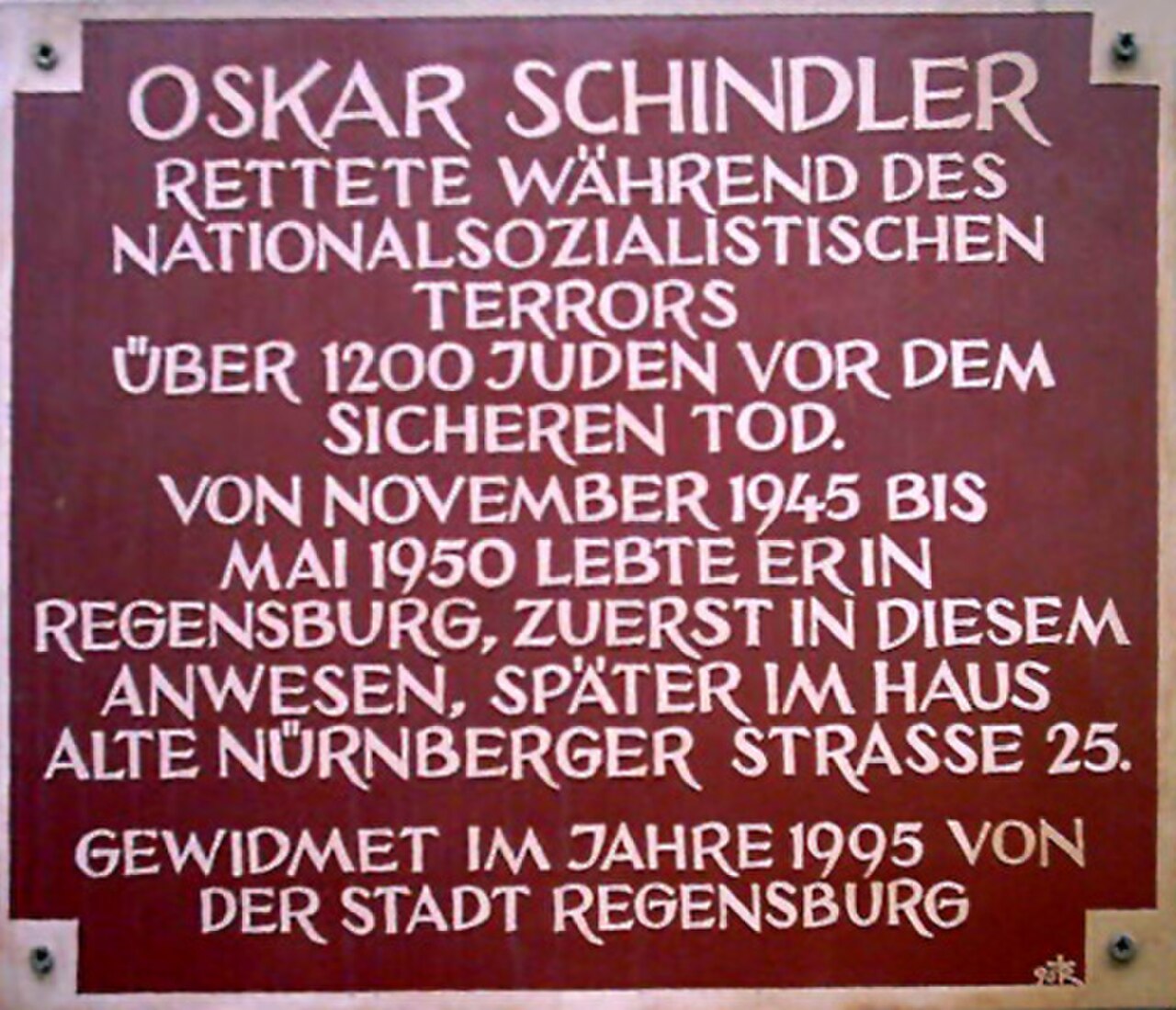 Ein Foto von Oskar Schindler