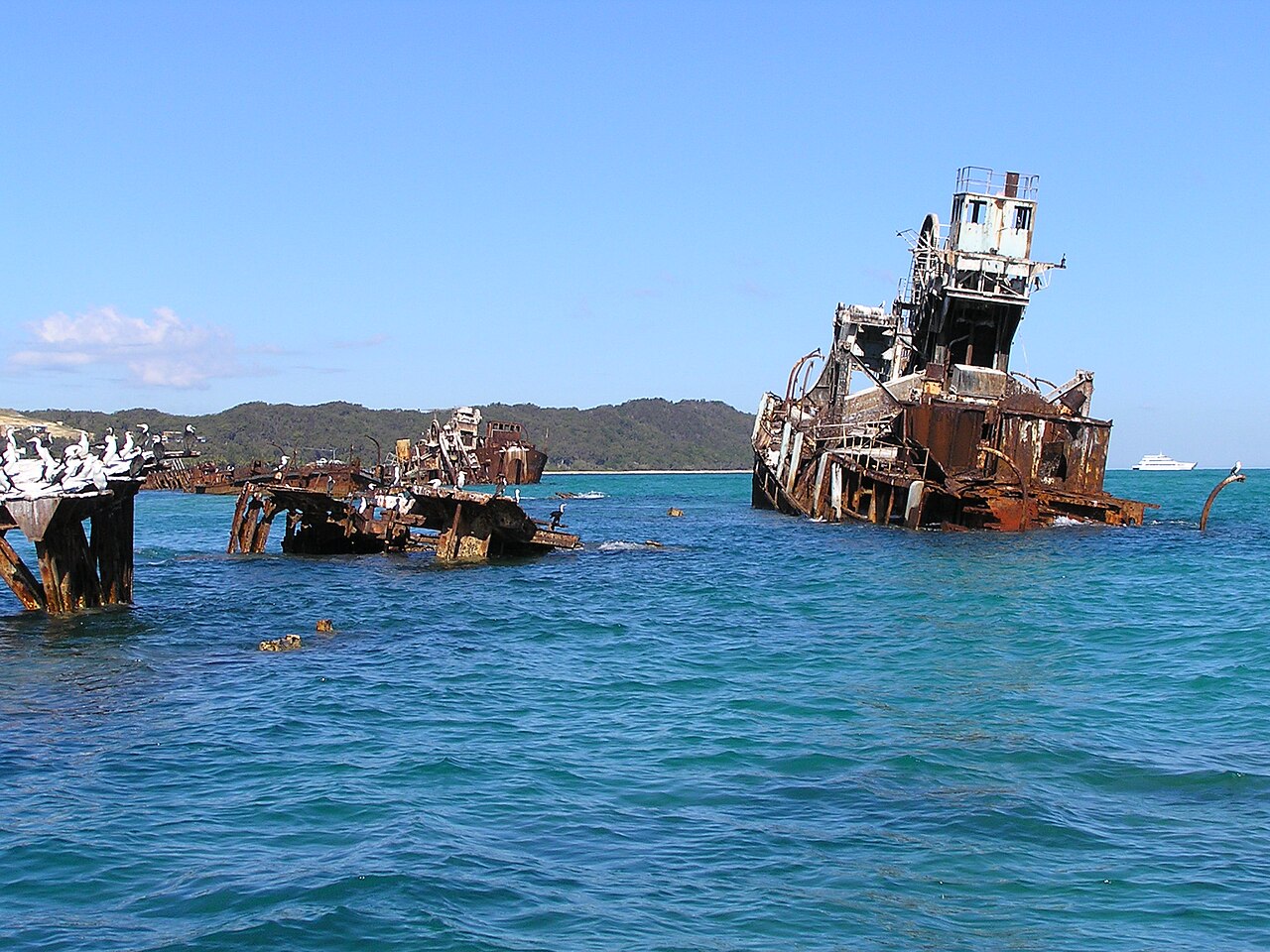 A photograph of Tangalooma Wrecks