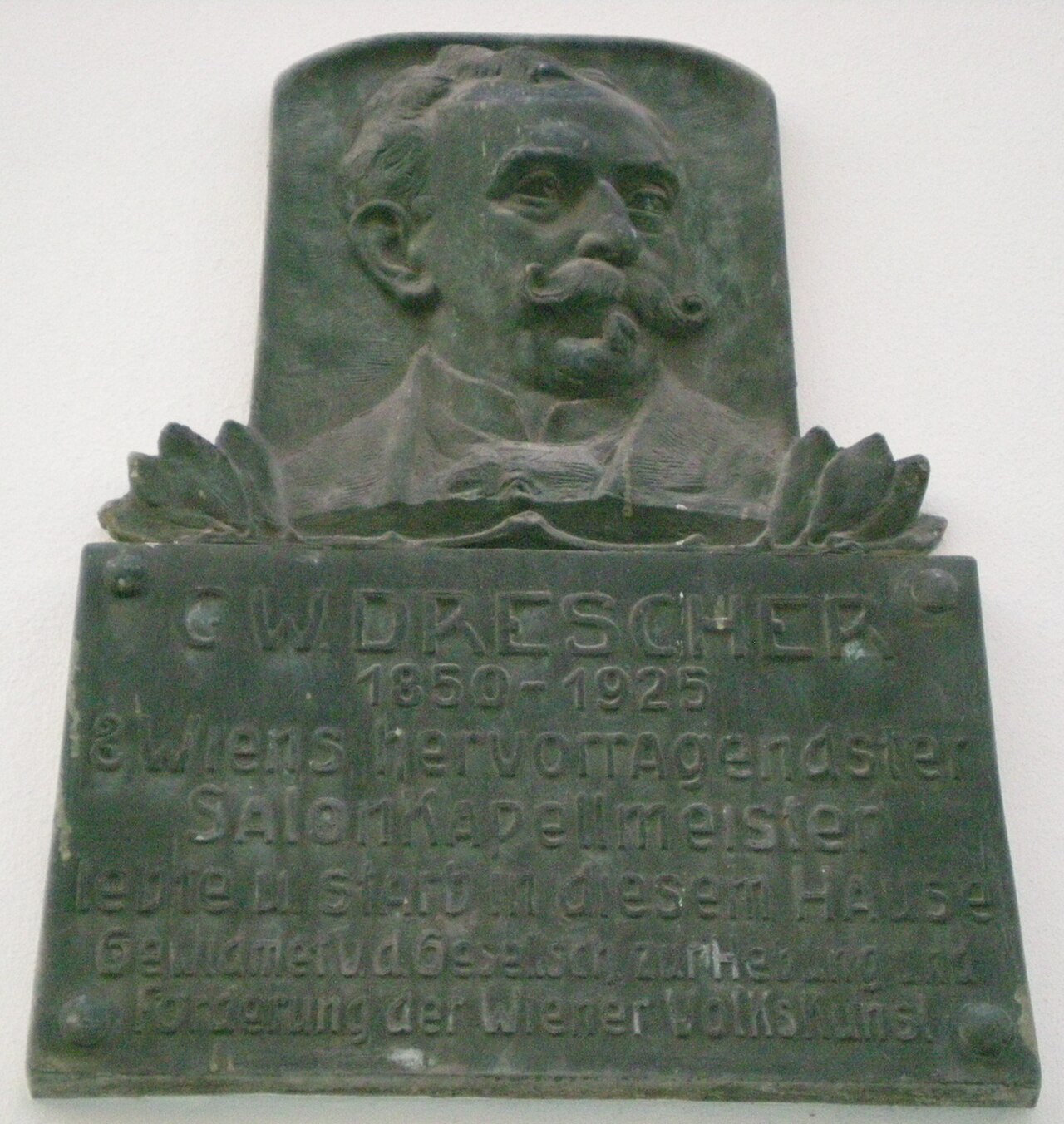 Gedenktafel für C.W.Drescher