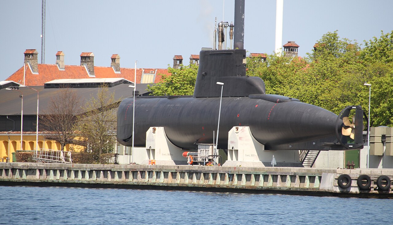 A photograph of HDMS Sælen