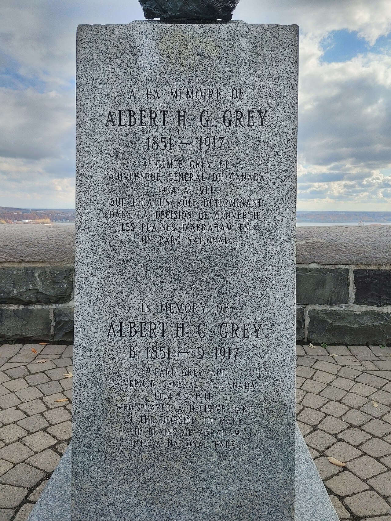 Memoriale di Albert Henry George Grey