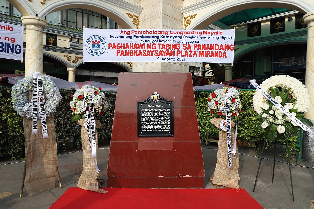 Miranda Meydanı tarihî işareti fotoğrafı