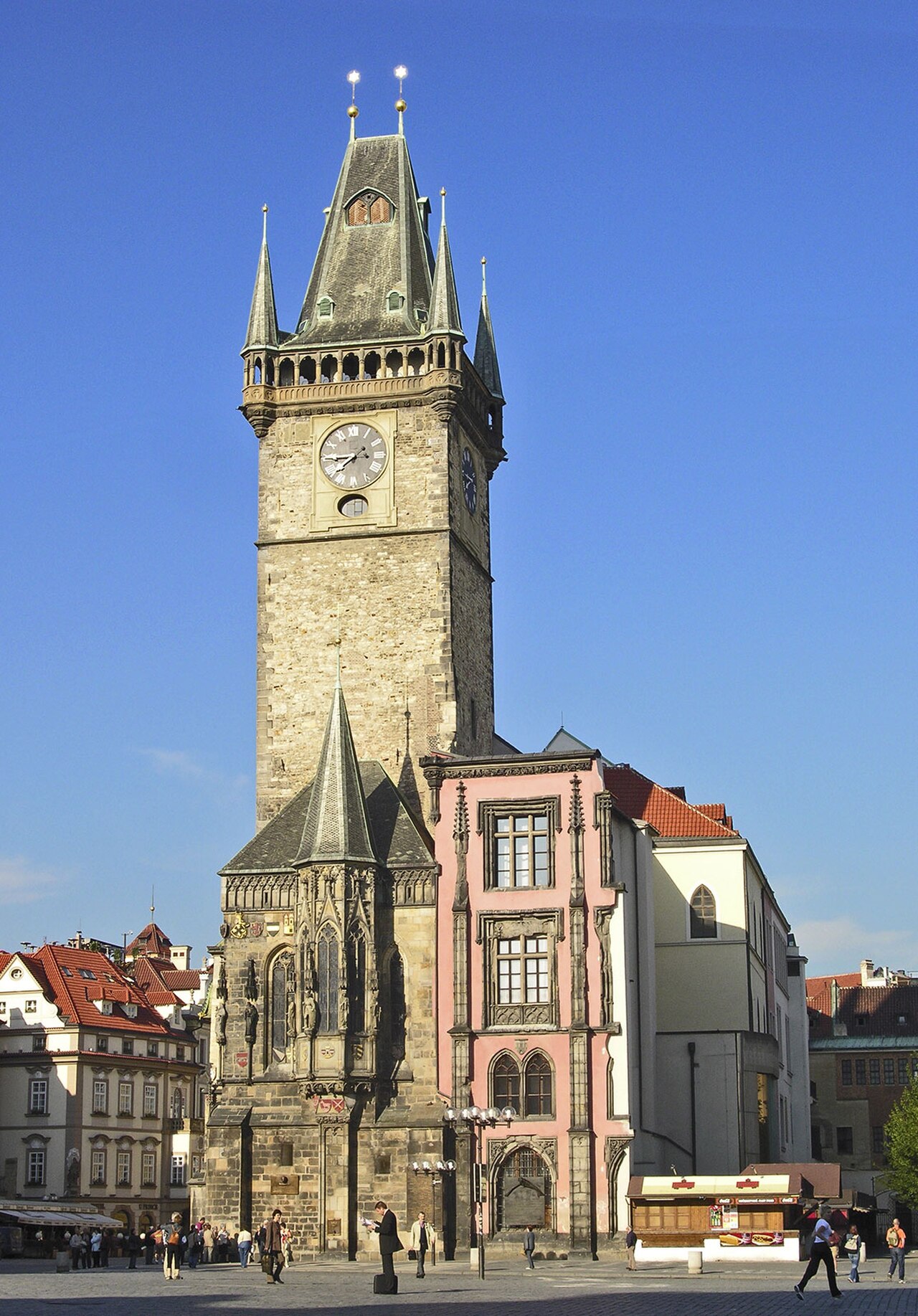 Una fotografía de ayuntamiento de la ciudad vieja de Praga