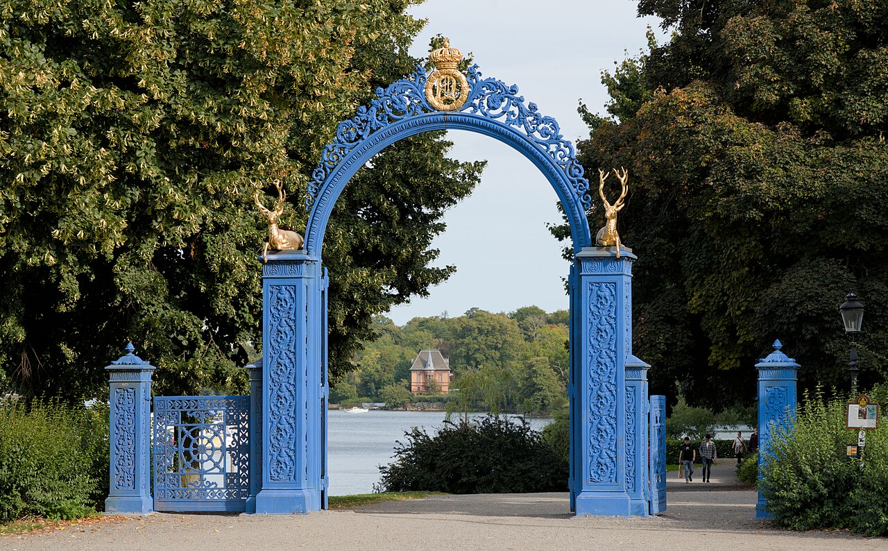 Porte bleue