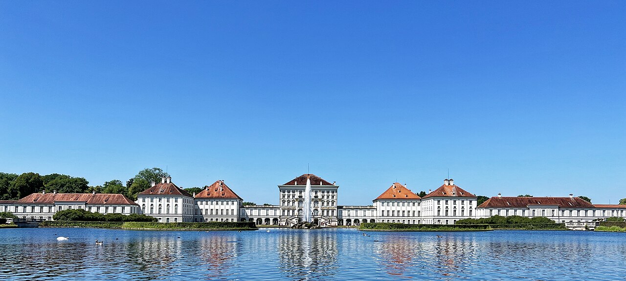 A photograph of Nymphenburg Palace
