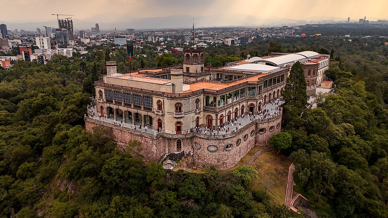 Uma fotografia de Castelo de Chapultepec