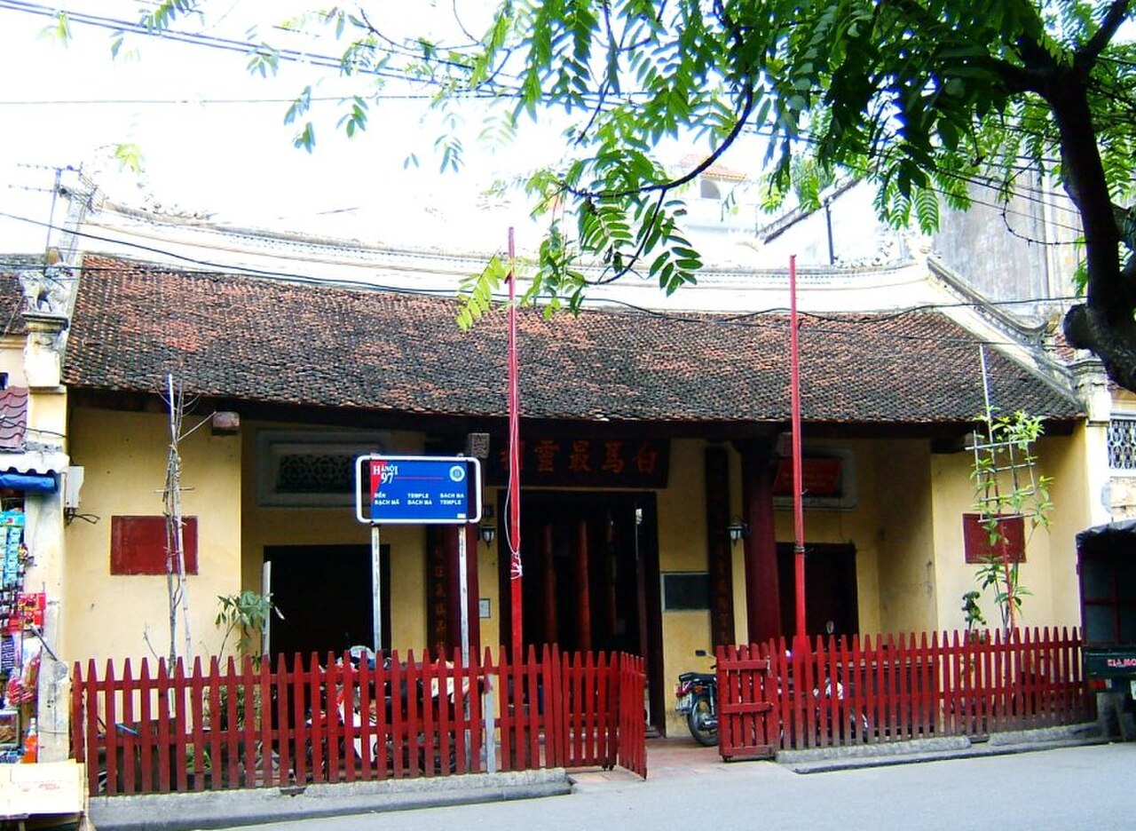 A photograph of Bach Ma temple
