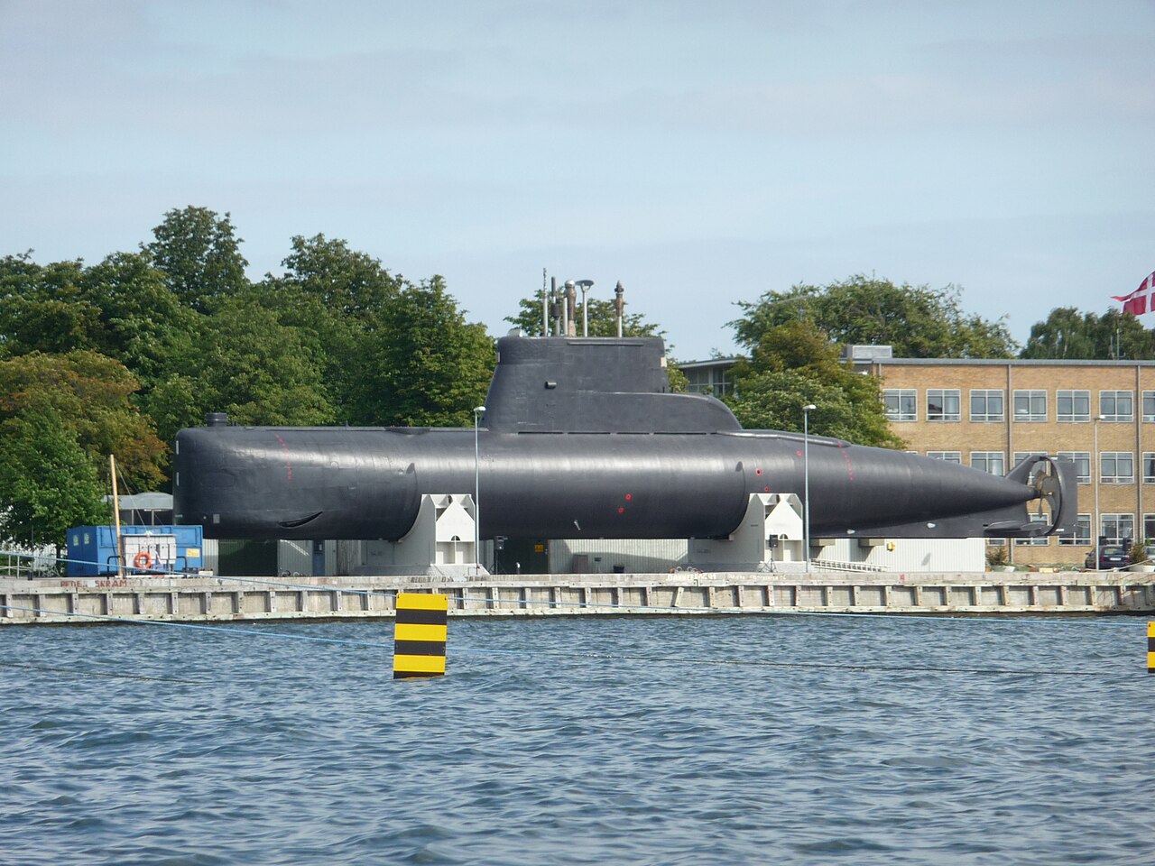 A photograph of HDMS Sælen