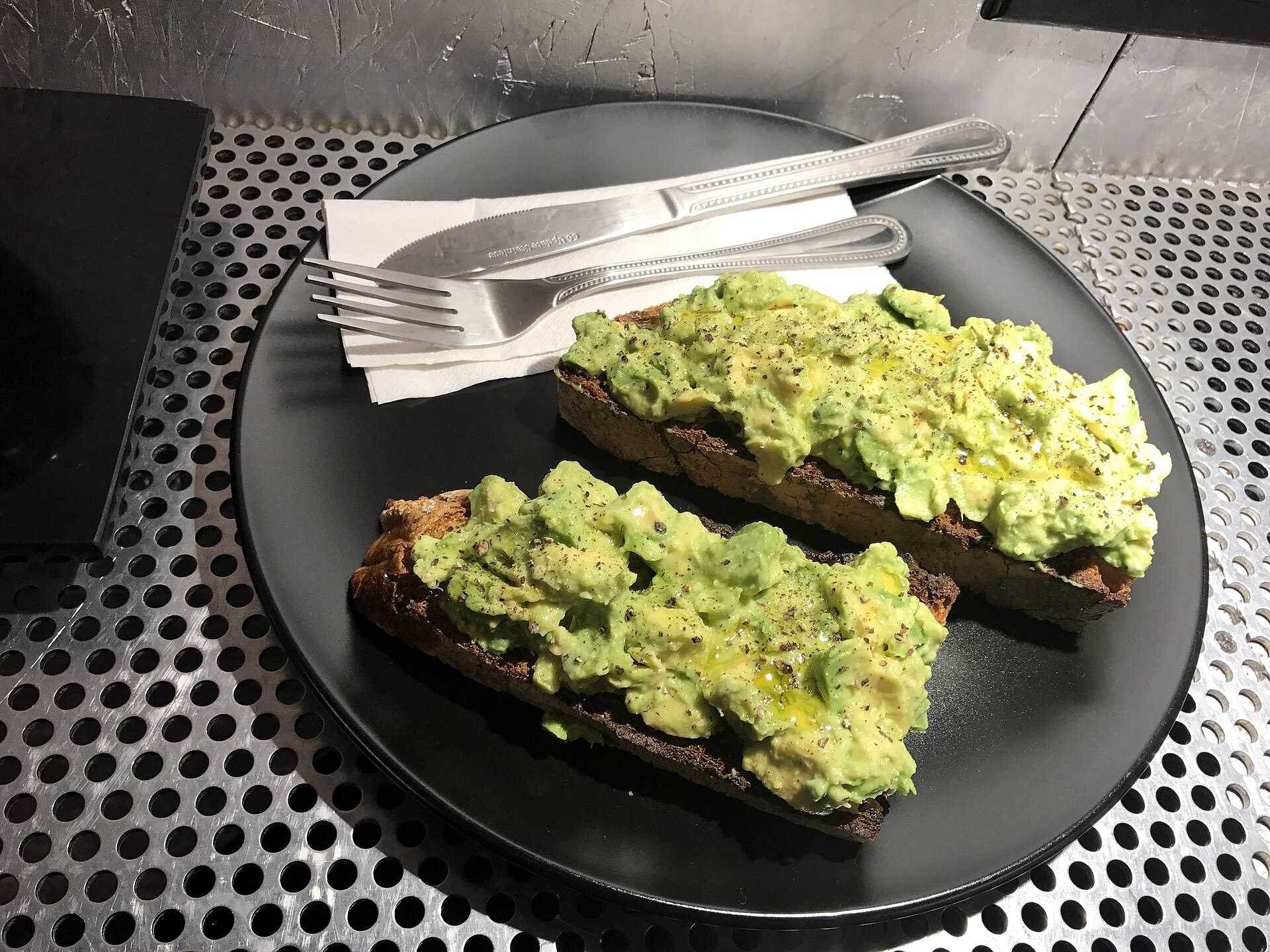 Aguacate aplastado — foto ilustrativa