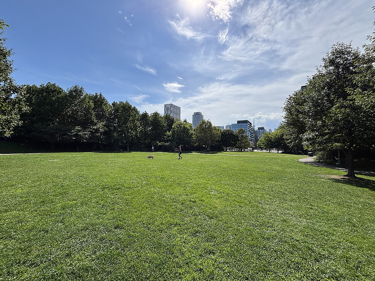 Una fotografía de Corktown Commons