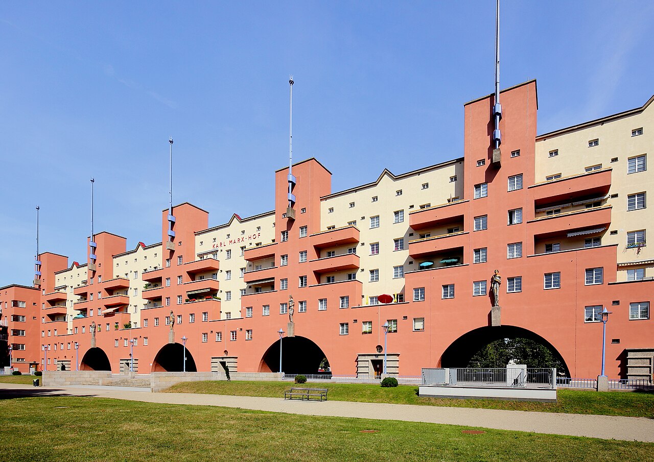 Uma fotografia de Karl-Marx-Hof