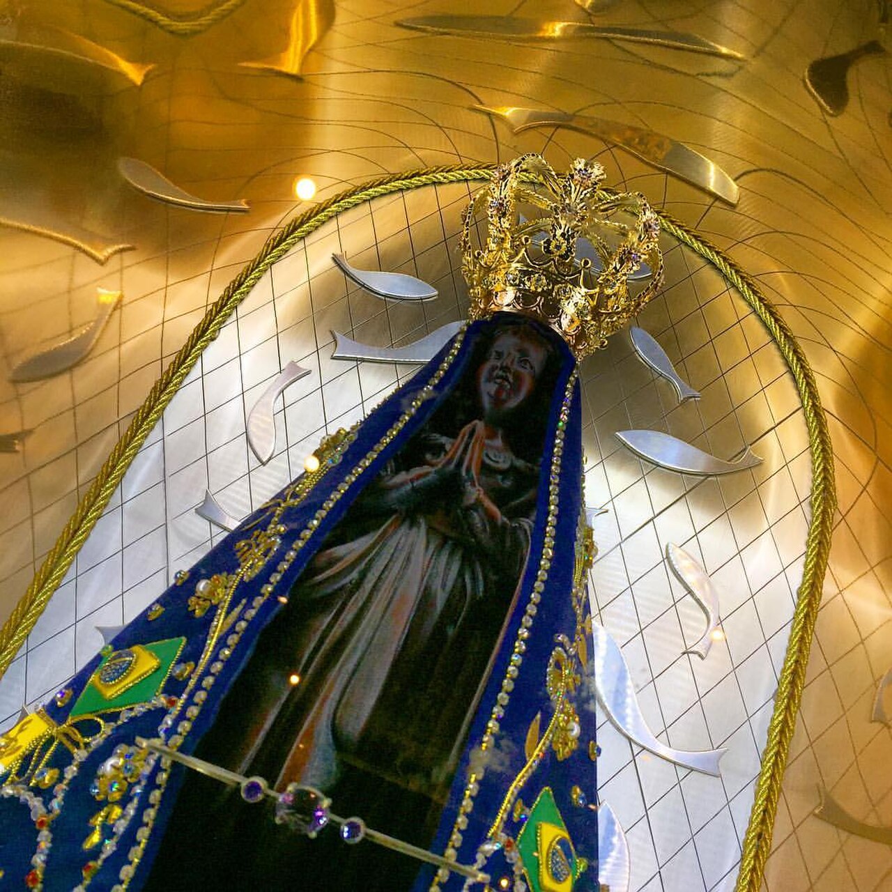 A photograph of Virgin Mary