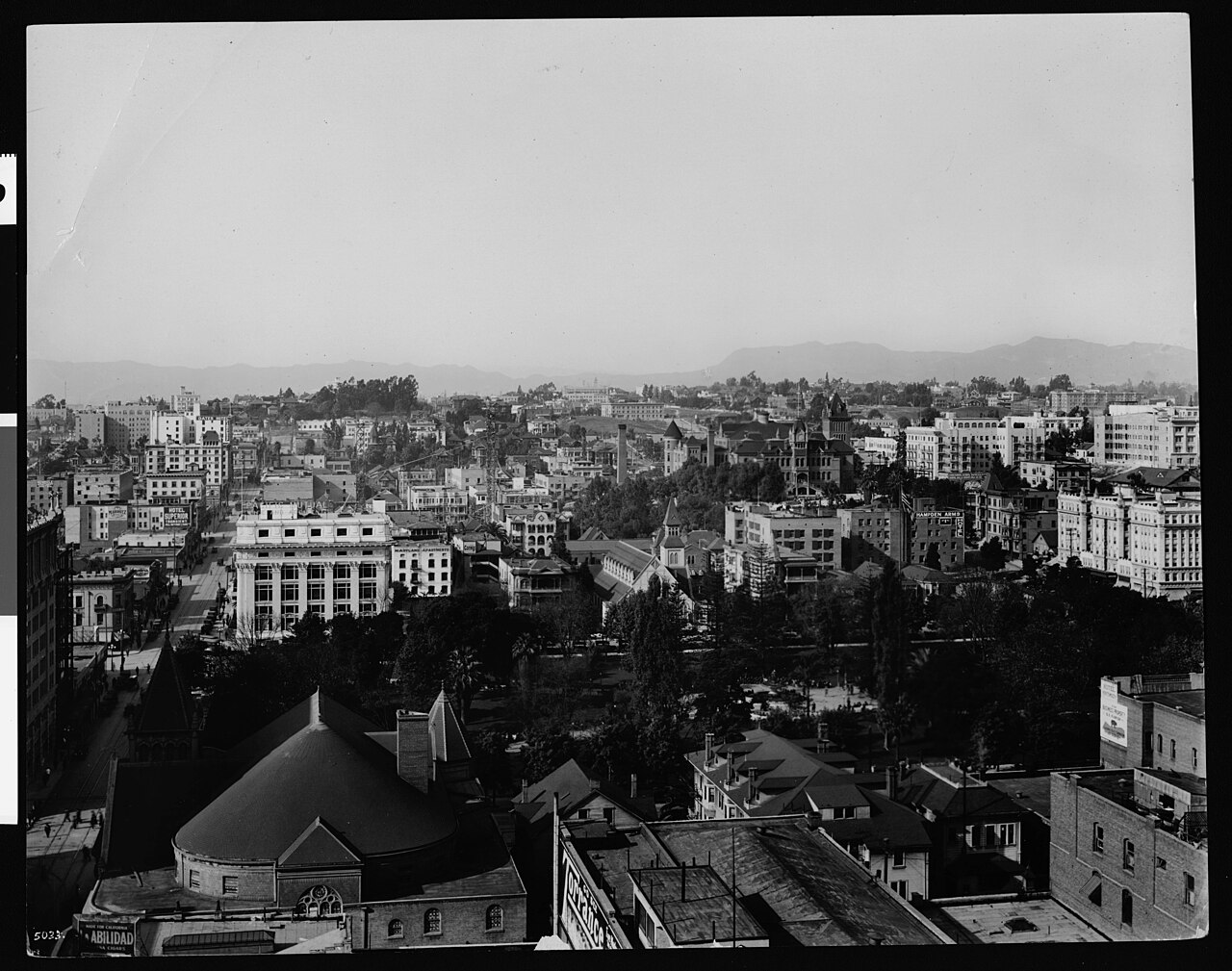 A photograph of Pershing Square