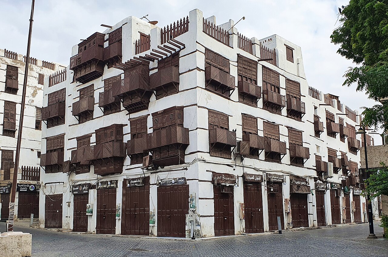 A photograph of Old Jeddah