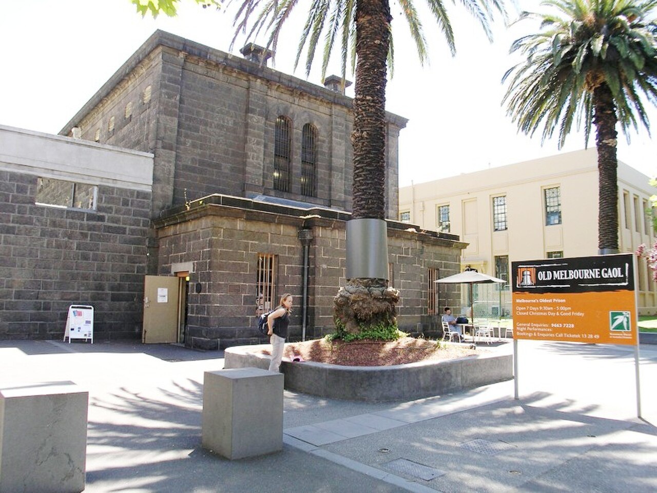 A photograph of Old Melbourne Gaol