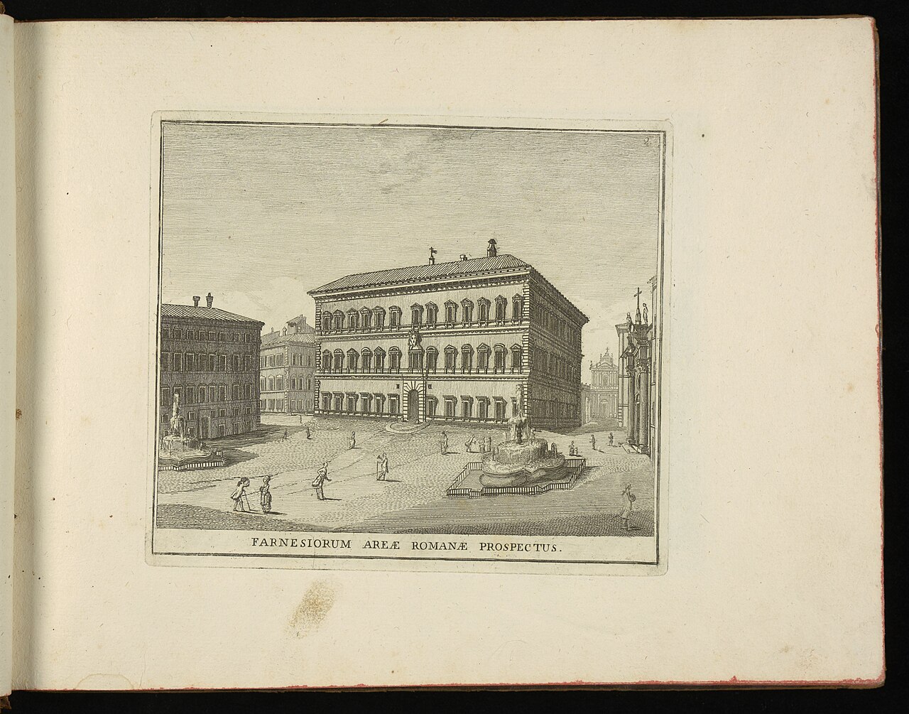 A photograph of Piazza Farnese