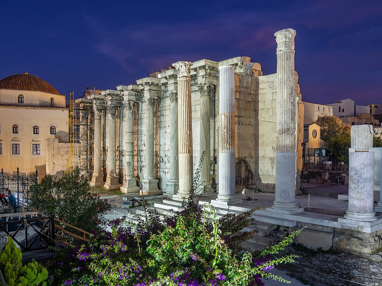 A photograph of Hadrian's Library
