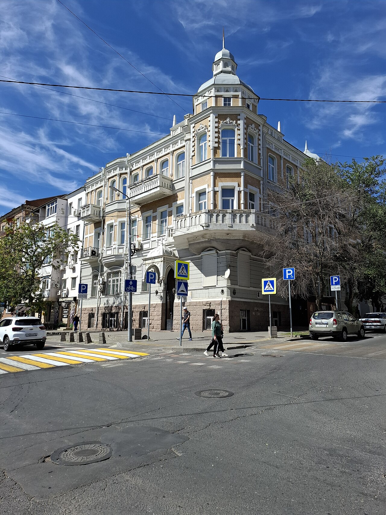 A photograph of House P