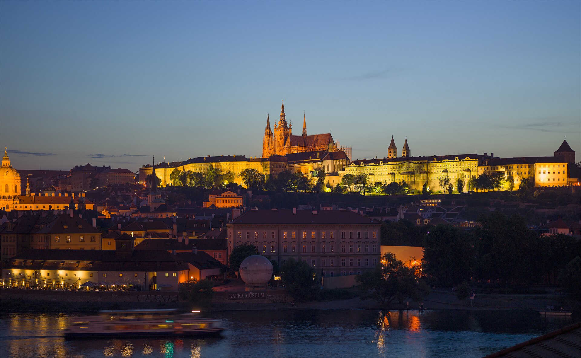 Una fotografia di castello di Praga