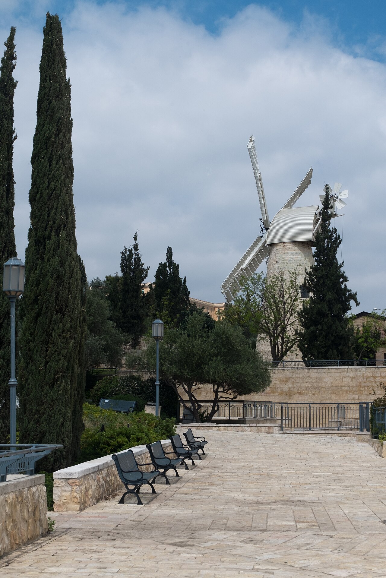 A photograph of Montefiore Windmill