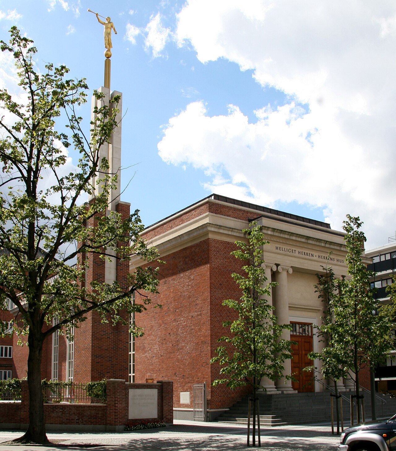 A photograph of Copenhagen Denmark Temple