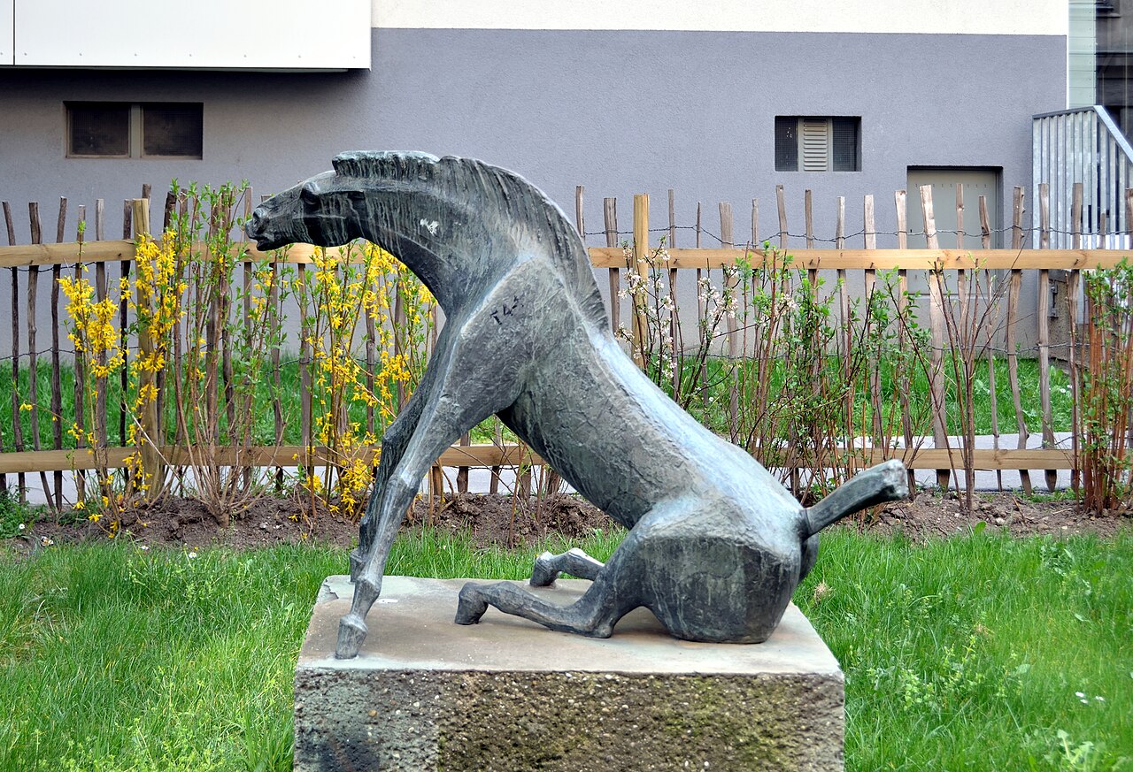Aufspringendes Pferd