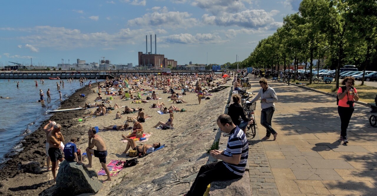Una fotografia di spiaggia di Svanemøllen