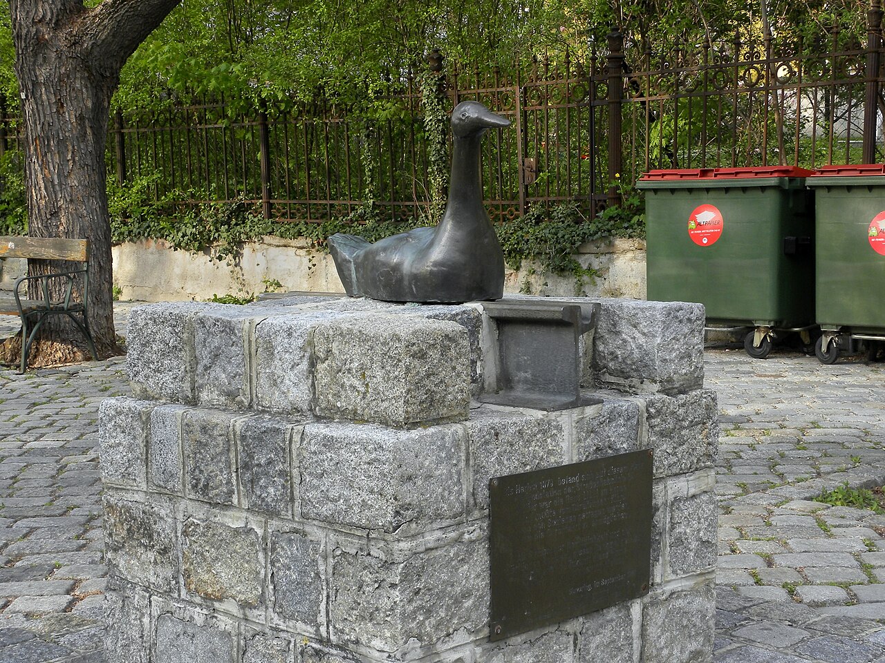 Monumento ao ganso Lilli em Sievering