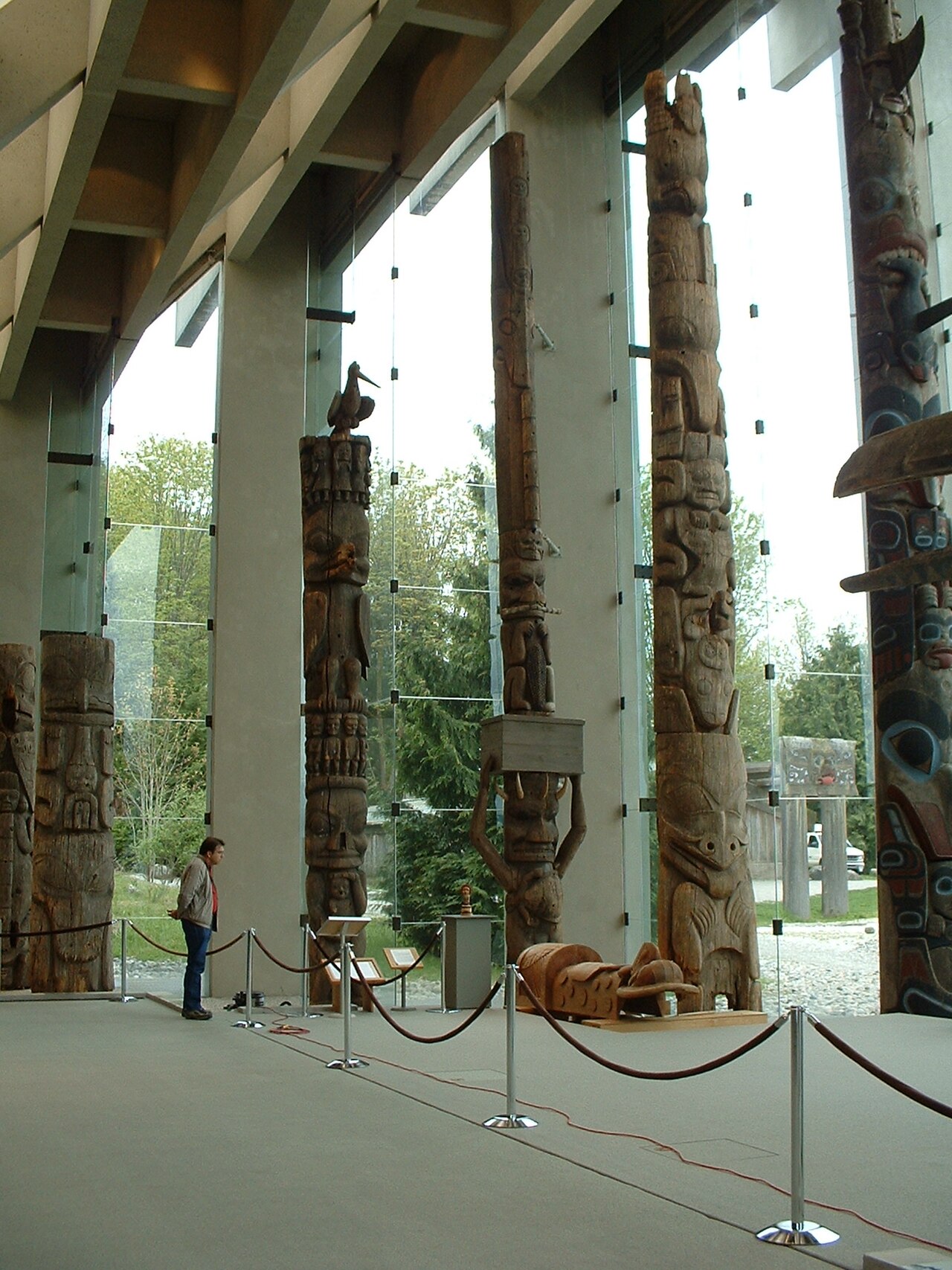 Haida Eagle and Frog Totem Pole