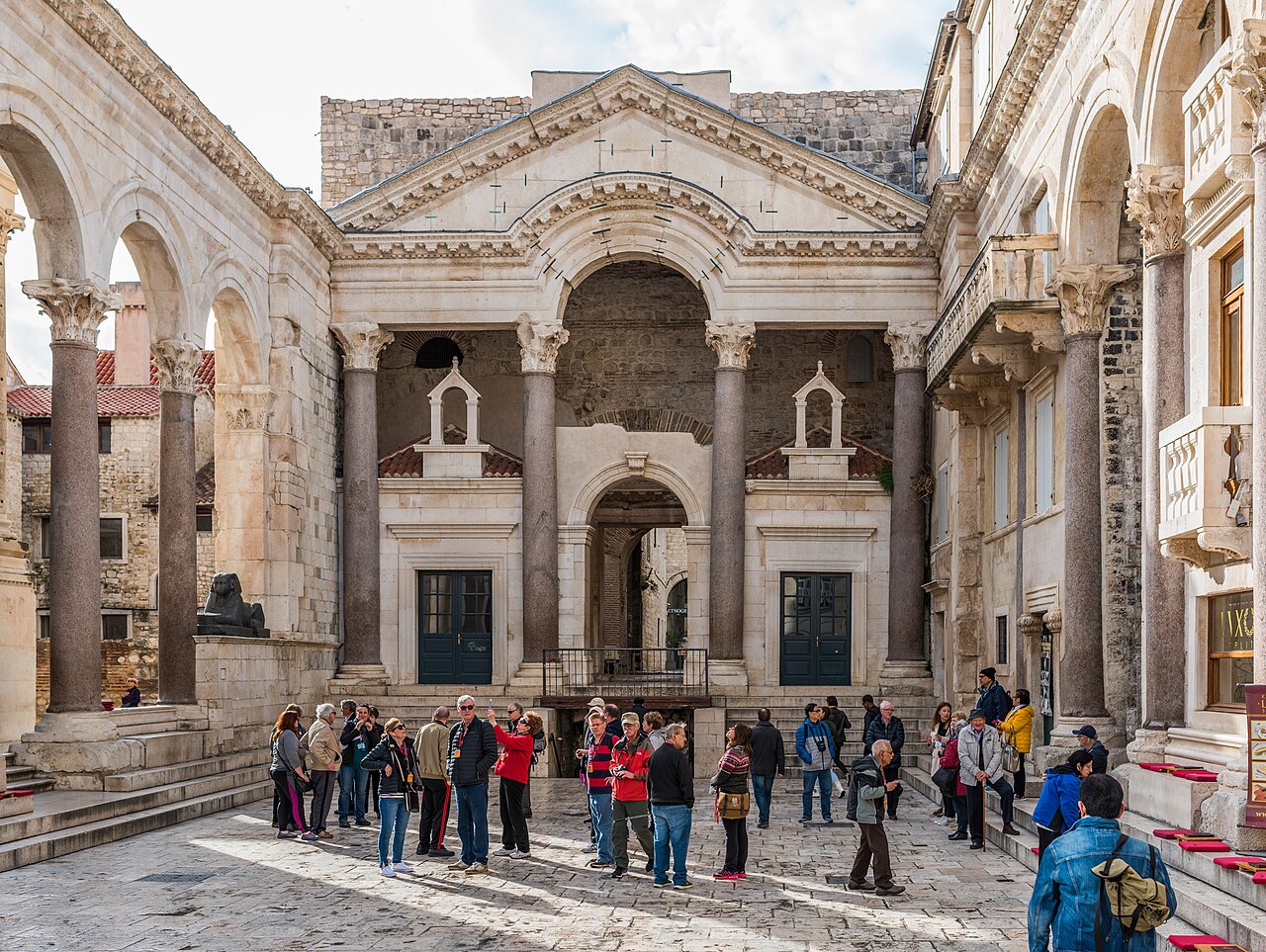 A photograph of Peristyle Square
