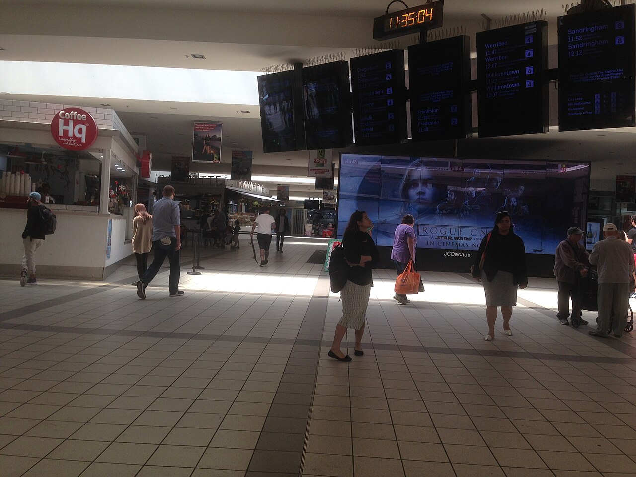 A photograph of Flinders Street Station