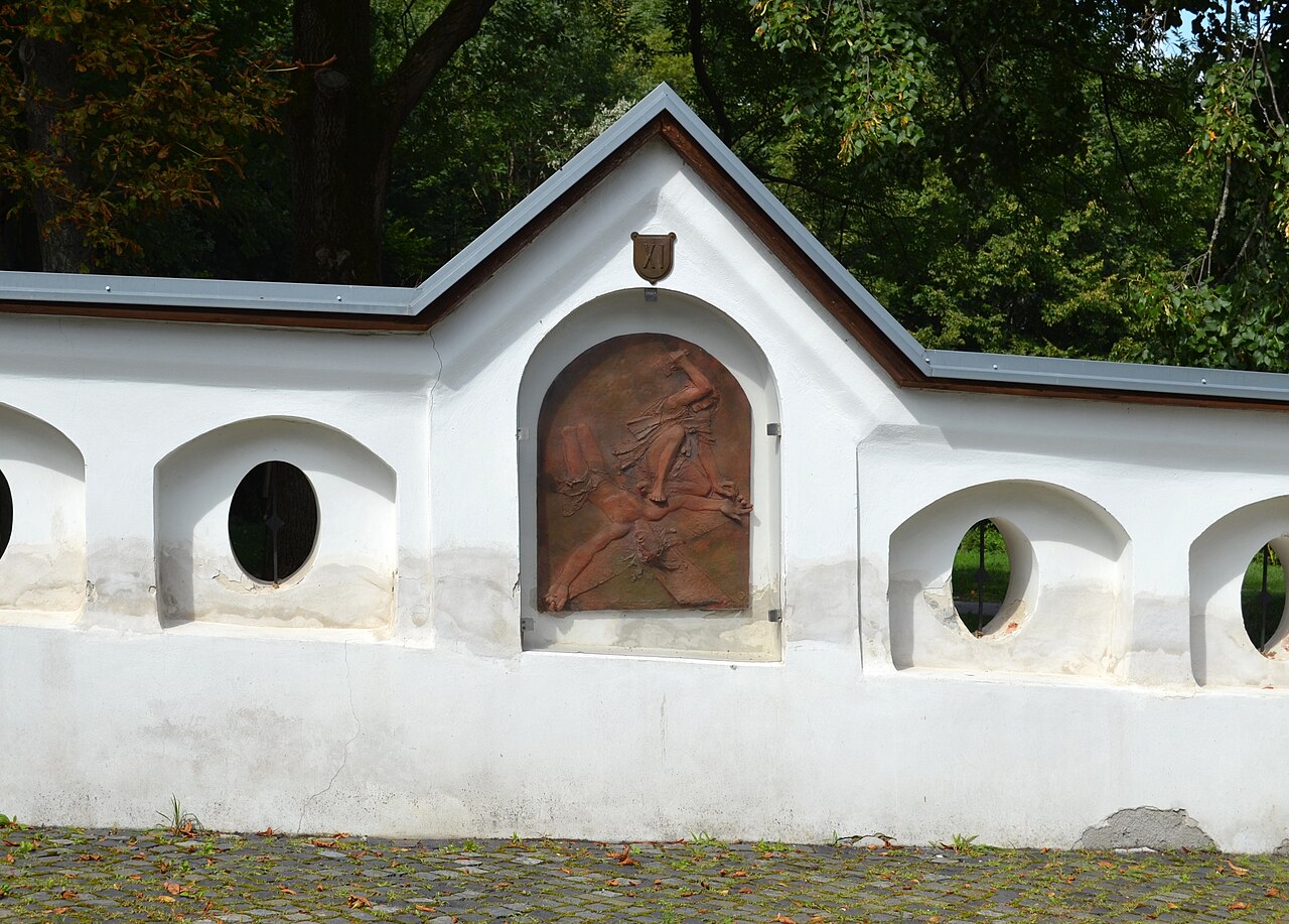 A photograph of Calvary Mountain Station of the Cross