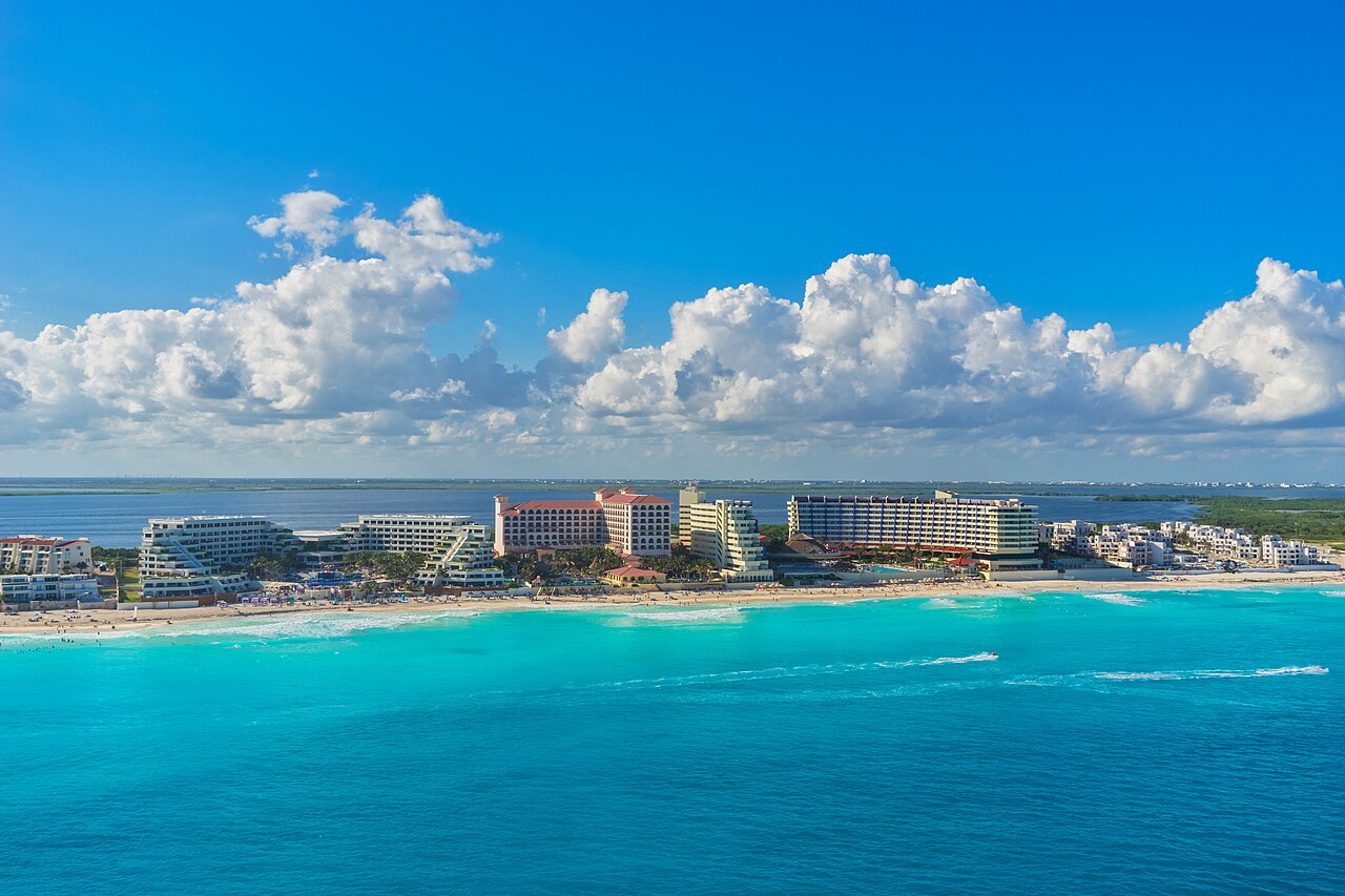 A photograph of Cancun Hotel Zone