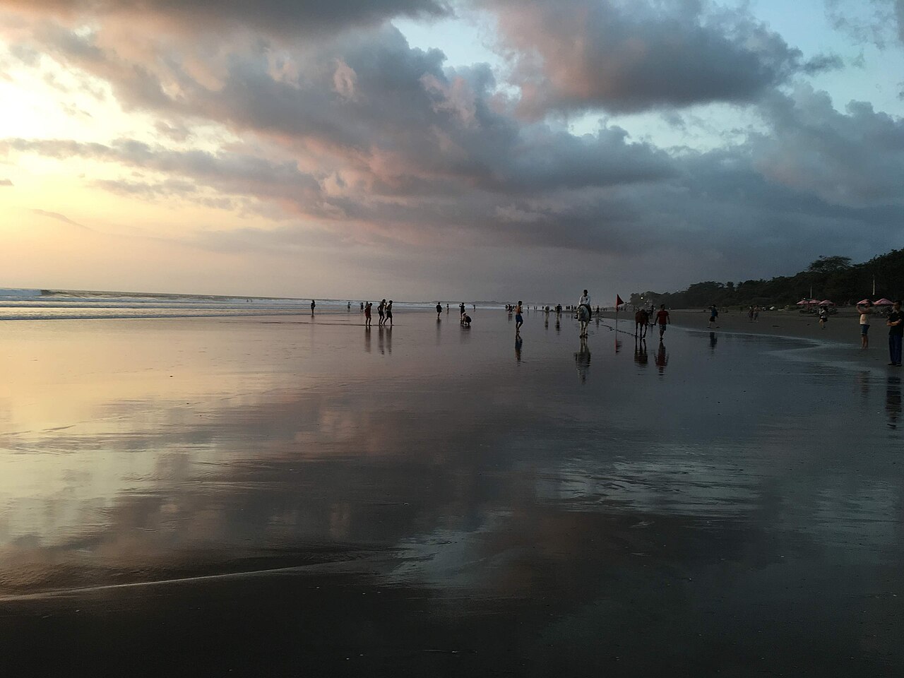 A photograph of Seminyak Beach