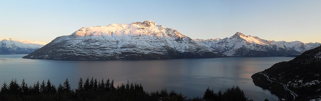 A photograph of Cecil Peak